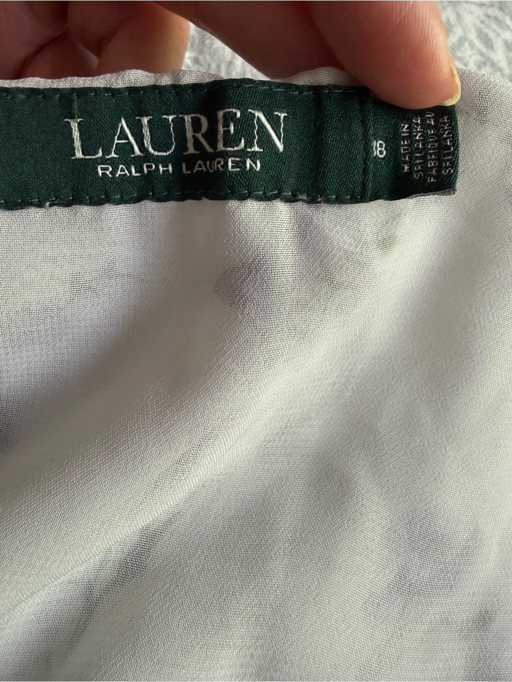 LAUREN RALPH LAUREN White Purple Floral Peasant Tiered Cotton Cottagecore Skirt - Picture 2 of 12